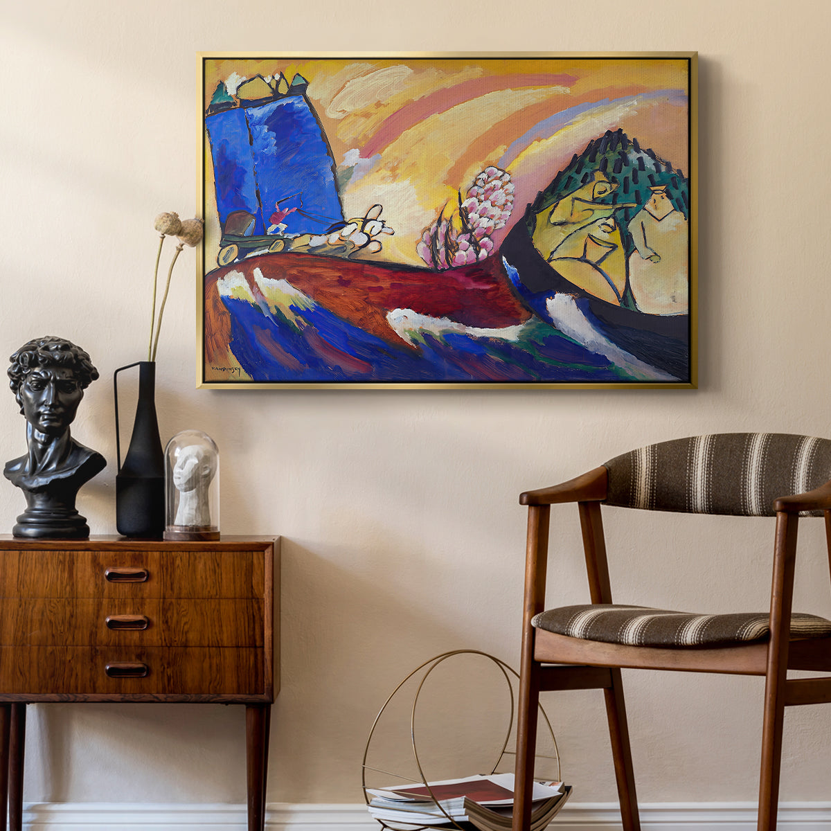 Painting with Troika, 1911 - Floater Framed Canvas Print