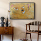 Cubist Dog with Stars (Student Art) - Floater Framed Canvas Print