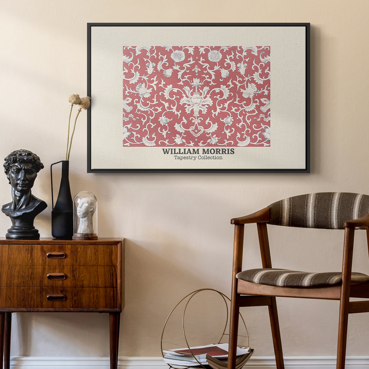 Examples of Chinese Ornament, Pl. XCV (Morris Inspired), 1867 - Floater Framed Canvas Print