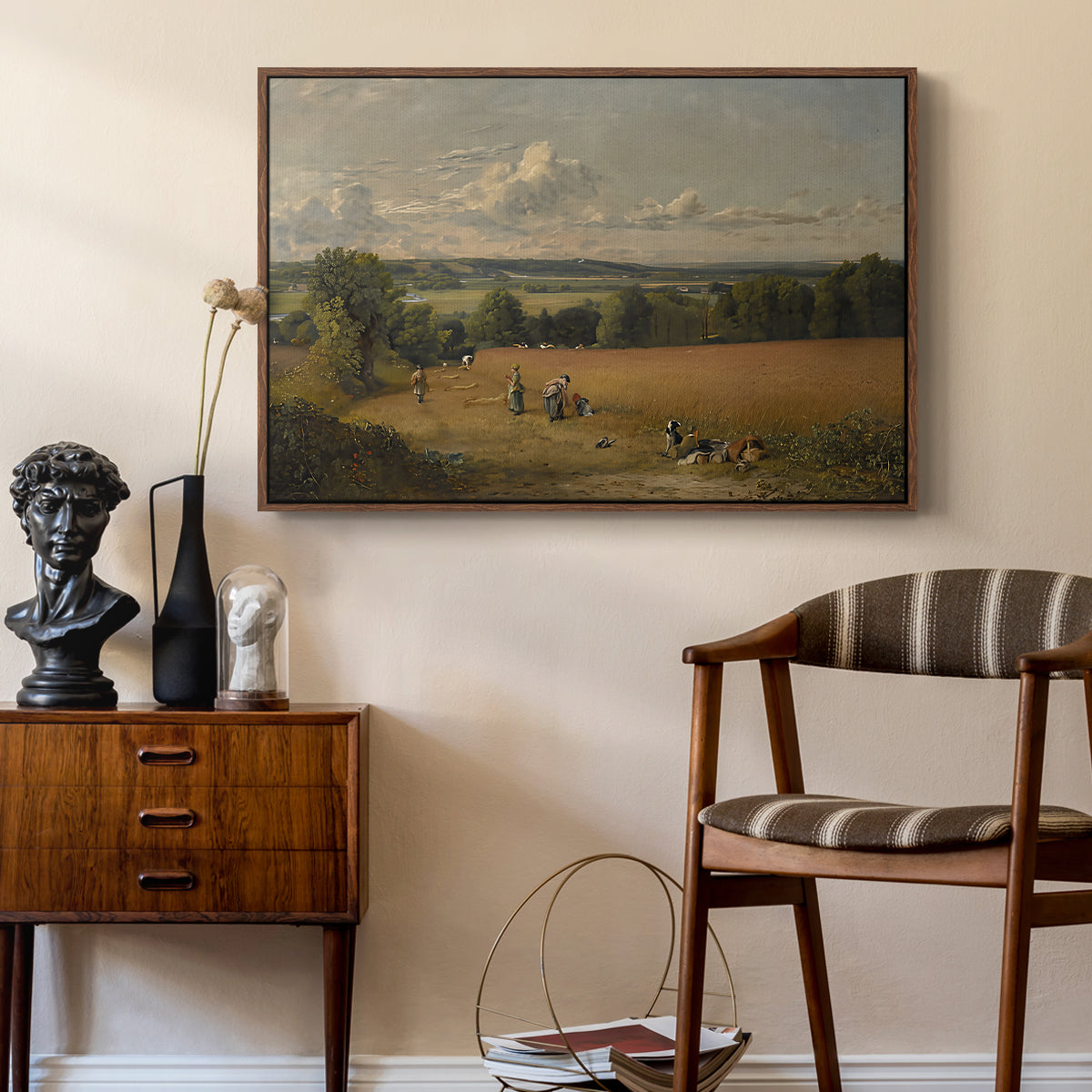 The Wheat Field, 1816 - Floater Framed Canvas Print