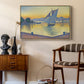 The Port at Sunset, Opus 236, Saint Tropez, 1892 - Floater Framed Canvas Print