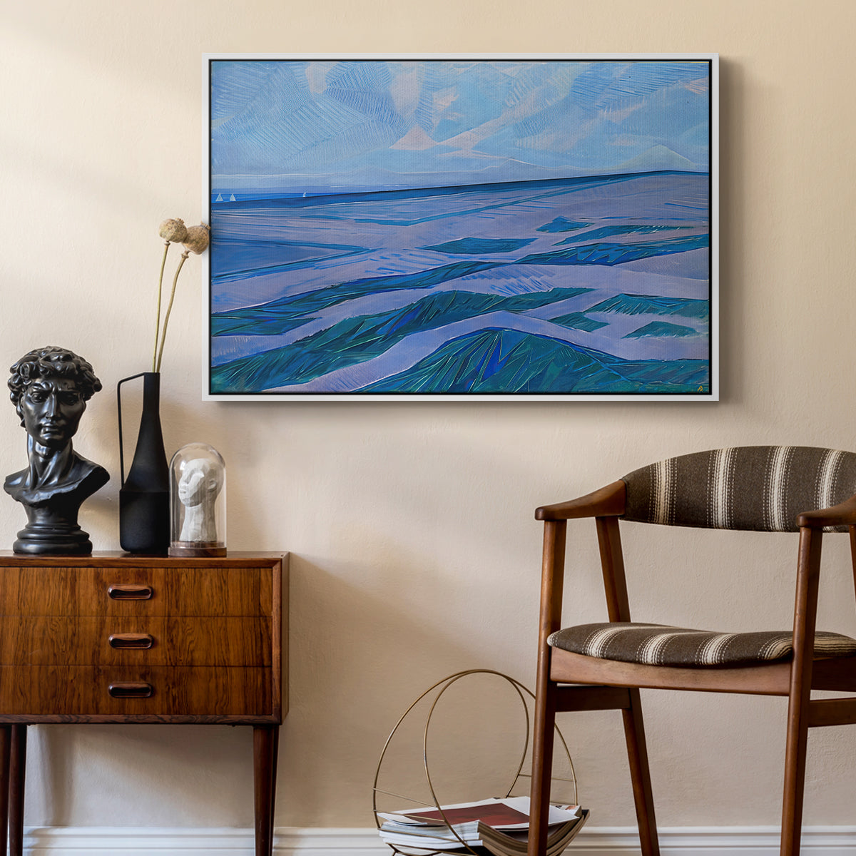 Dune Landscape, 1911 - Floater Framed Canvas Print