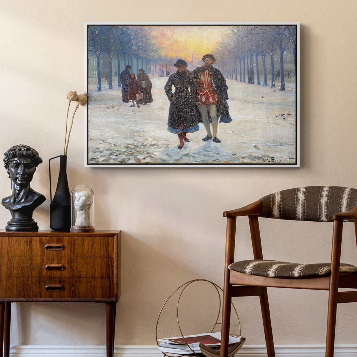 Morning after the Carnival, 1884 - Floater Framed Canvas Print