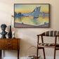 The Port at Sunset, Opus 236, Saint Tropez, 1892 - Floater Framed Canvas Print