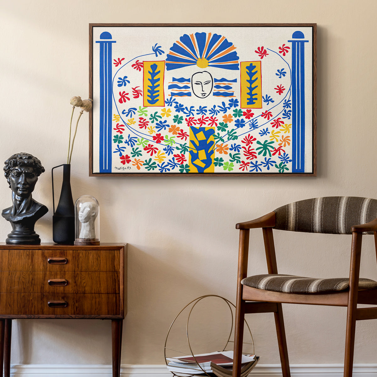Apollo (Apollon), 1953 - Floater Framed Canvas Print