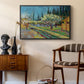 Orchard in Blossom, Bordered by Cypresses, 1888 - Floater Framed Canvas Print