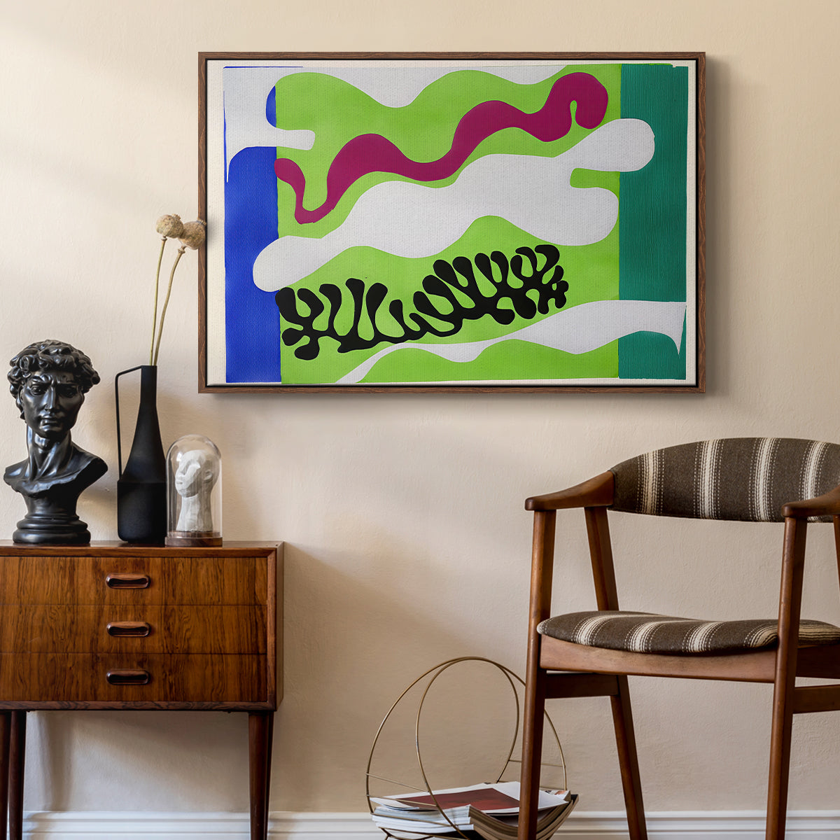 The Lagoon (Le lagon), from Jazz, 1947 - Floater Framed Canvas Print