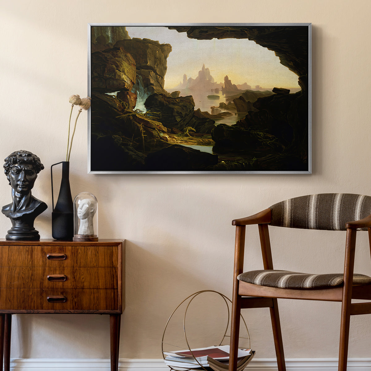 The Subsiding of the Waters of the Deluge, 1829 - Floater Framed Canvas Print