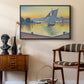 The Port at Sunset, Opus 236, Saint Tropez, 1892 - Floater Framed Canvas Print