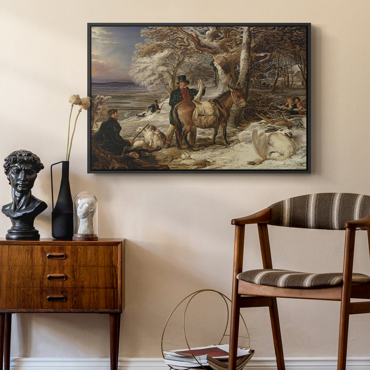 The Day's Sport, 1826 - Floater Framed Canvas Print