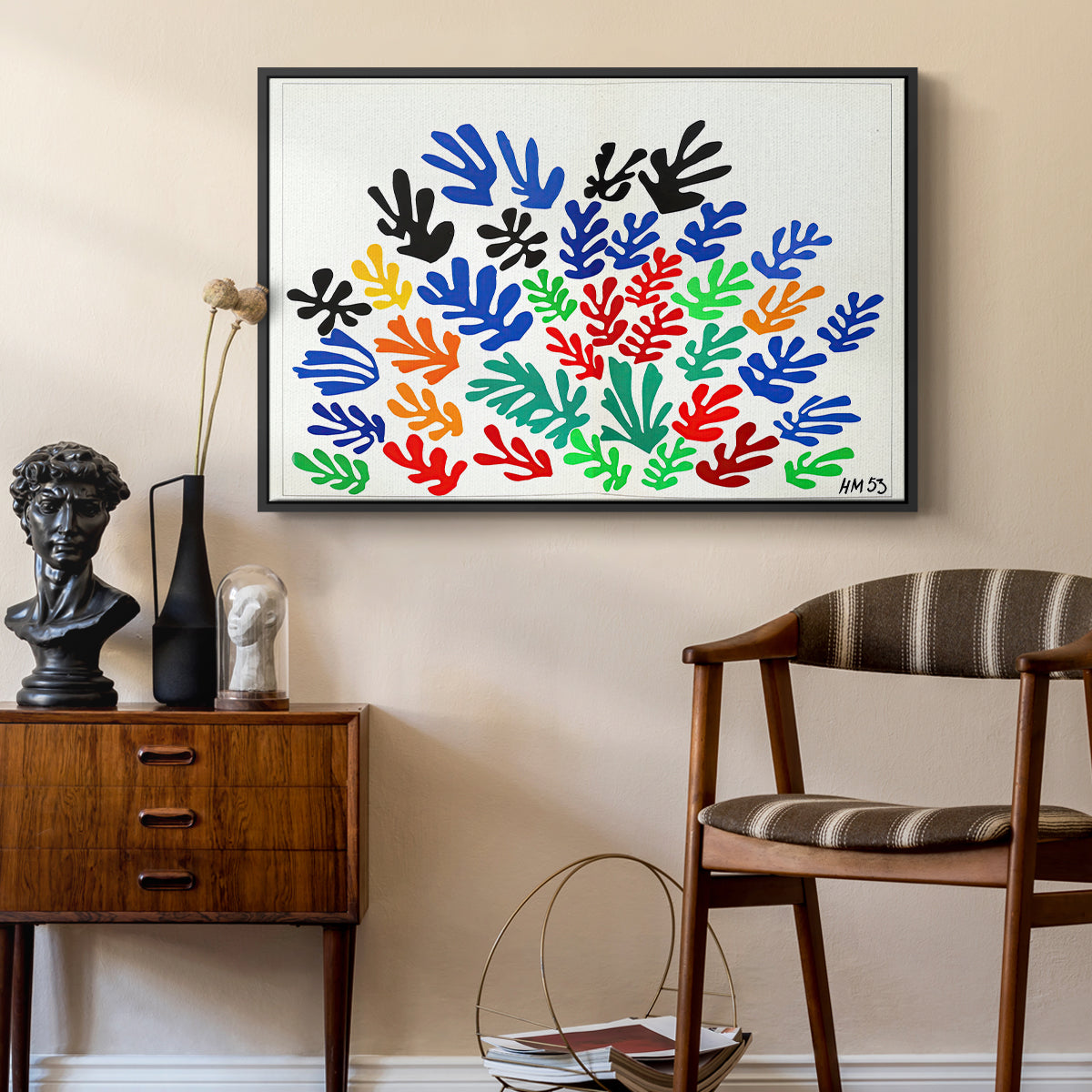 The Sheaf (La gerbe), 1953 - Floater Framed Canvas Print