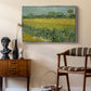Field with Irises near Arles, 1888 - Floater Framed Canvas Print