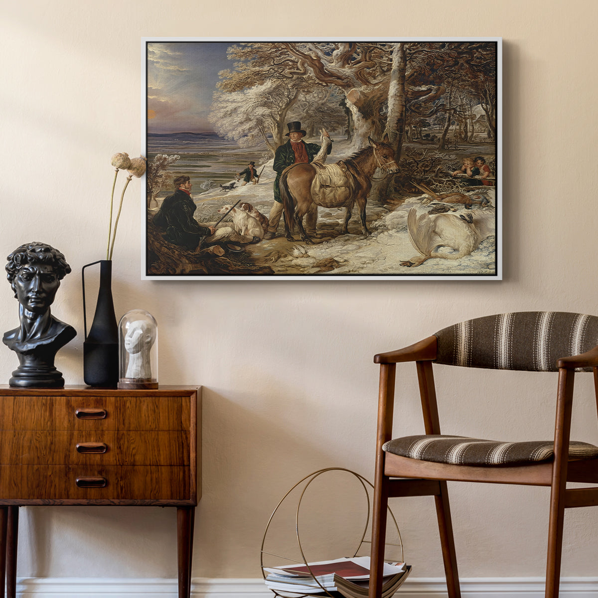 The Day's Sport, 1826 - Floater Framed Canvas Print