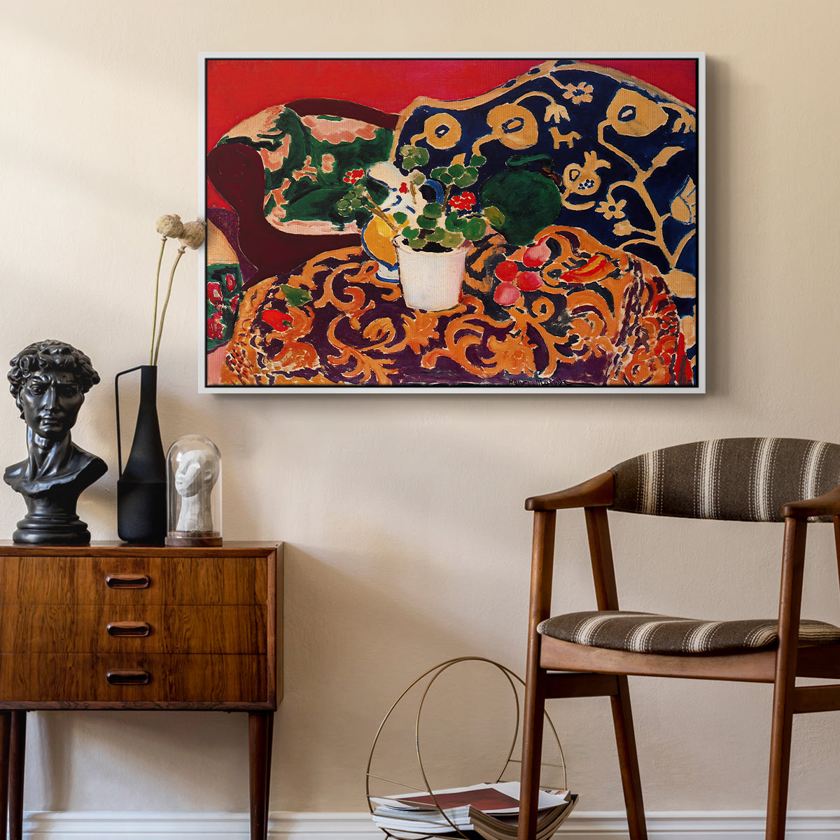 Spanish Still Life, c. 1910 - Floater Framed Canvas Print