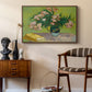 Vase with Oleanders and Books, 1888 - Floater Framed Canvas Print