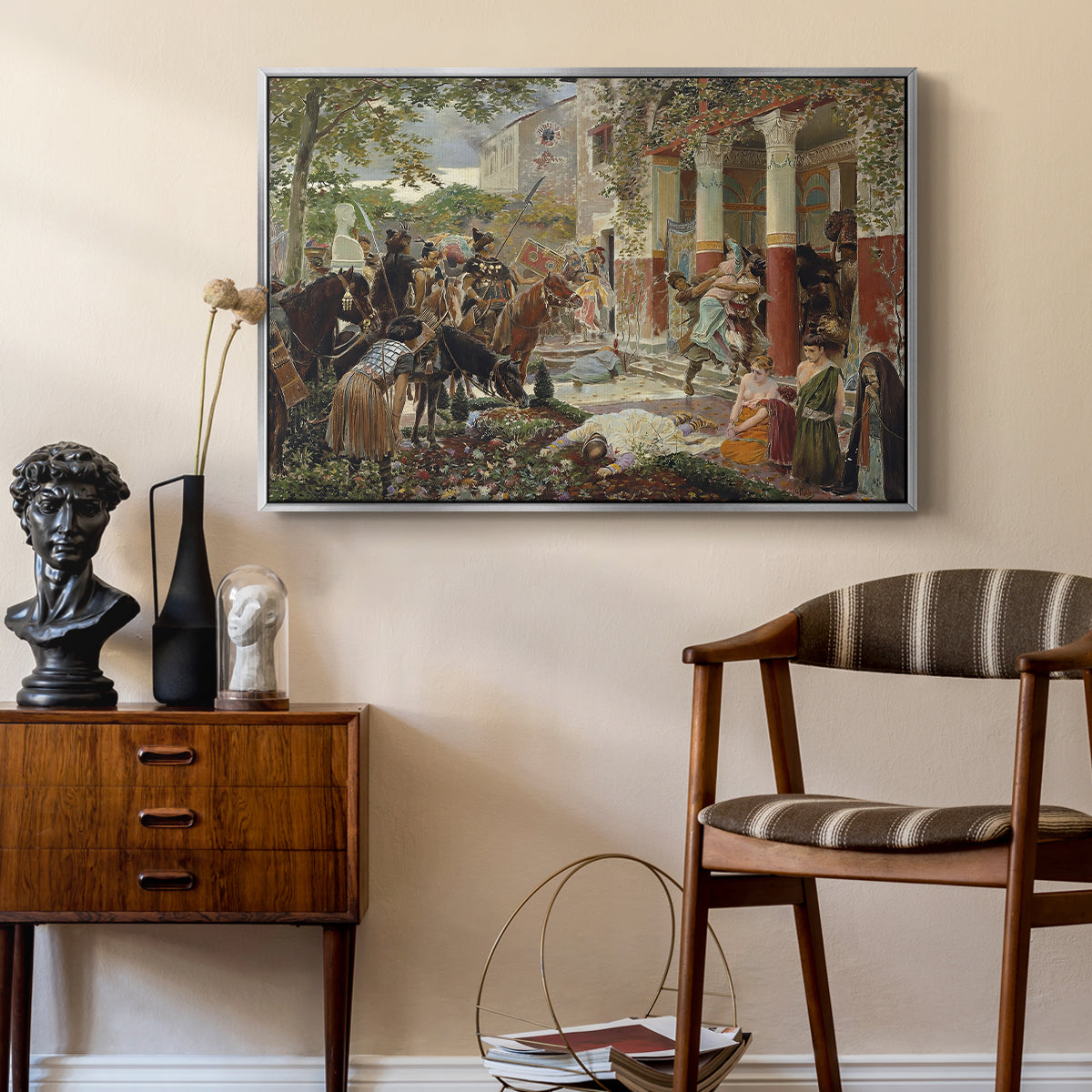 Onslaught of the Tartars, c. 1938 - Floater Framed Canvas Print