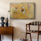 Cubist Dog with Stars (Student Art) - Floater Framed Canvas Print