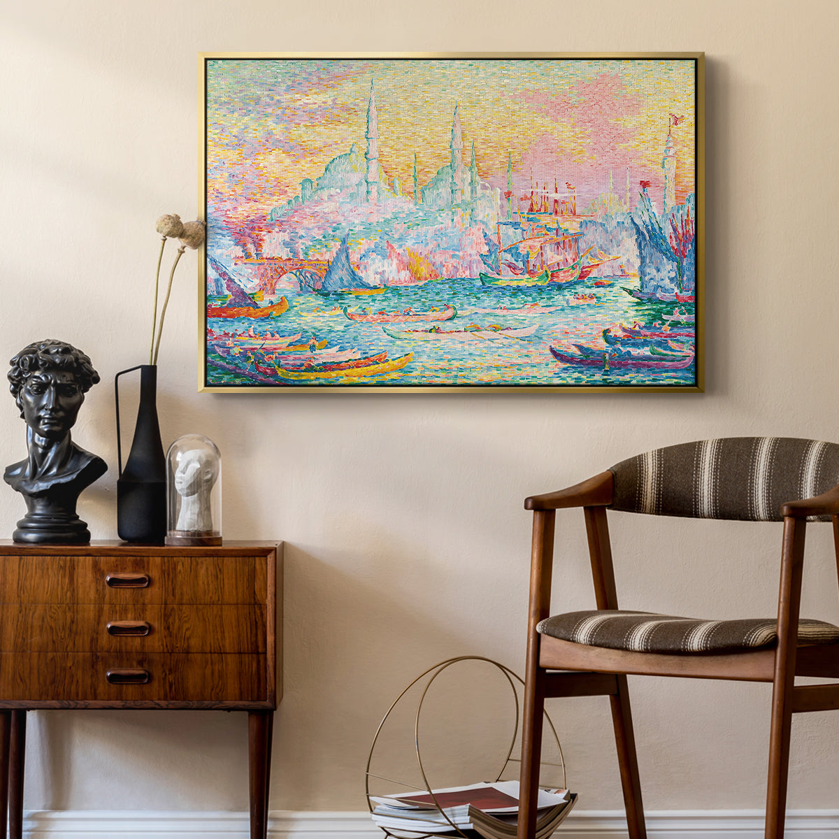 The Golden Horn, Constantinople, 1907 - Floater Framed Canvas Print