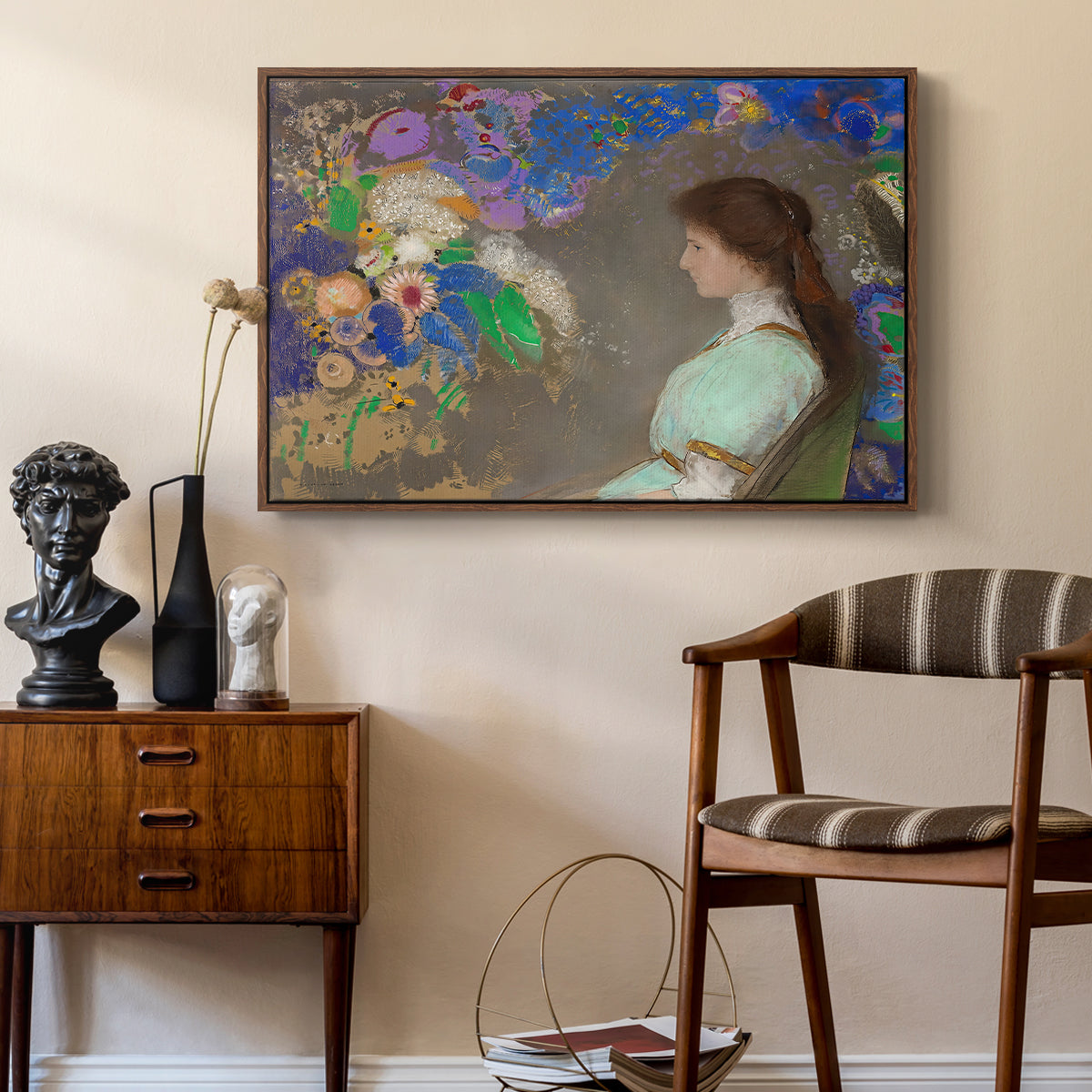 Portrait of Violette Heymann, 1910 - Floater Framed Canvas Print