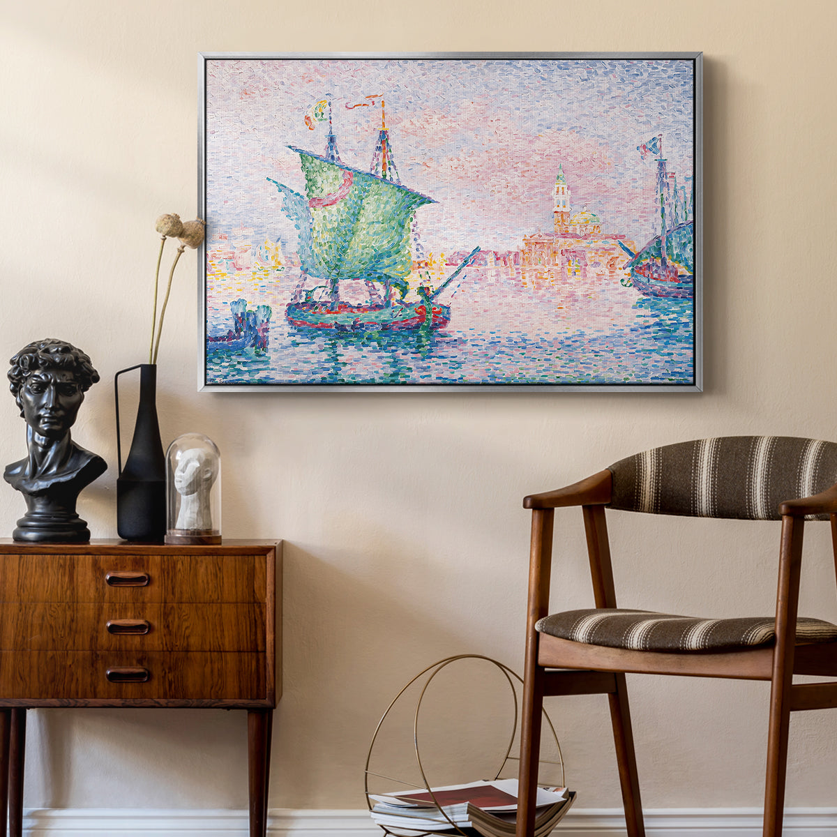Venice, the Pink Cloud, 1909 - Floater Framed Canvas Print