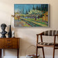 Orchard in Blossom, Bordered by Cypresses, 1888 - Floater Framed Canvas Print