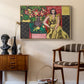 Seated Woman with a Vase of Amaryllis, 1941 - Floater Framed Canvas Print