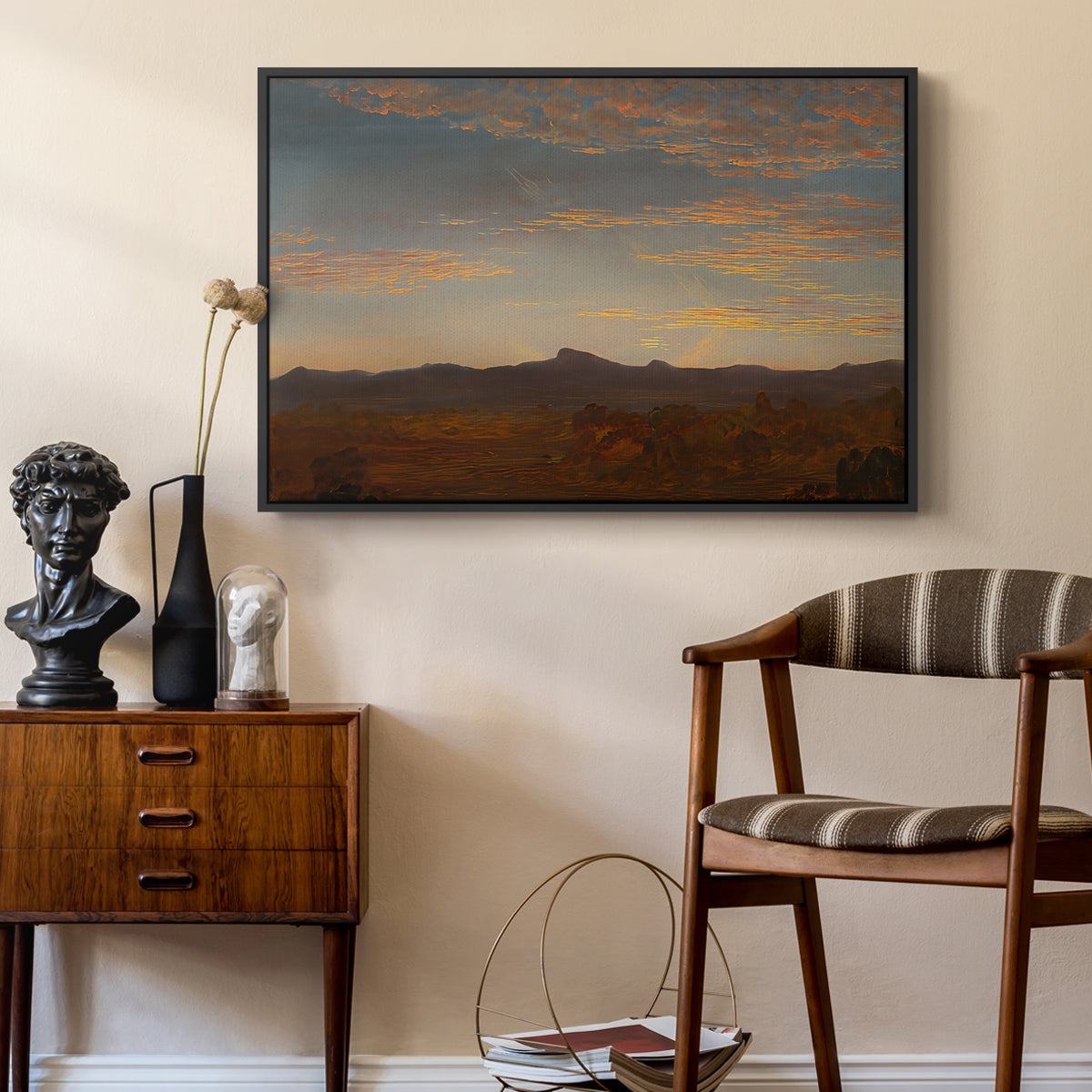 Study for "Catskill Creek", c. 1844-1845 - Floater Framed Canvas Print