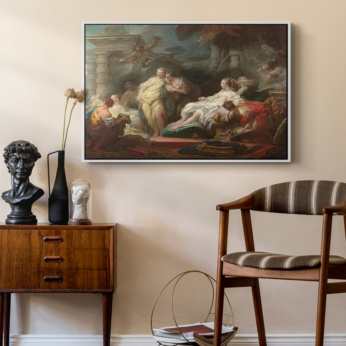 Psyche Showing Her Sisters Her Gifts from Cupid, 1753 - Floater Framed Canvas Print