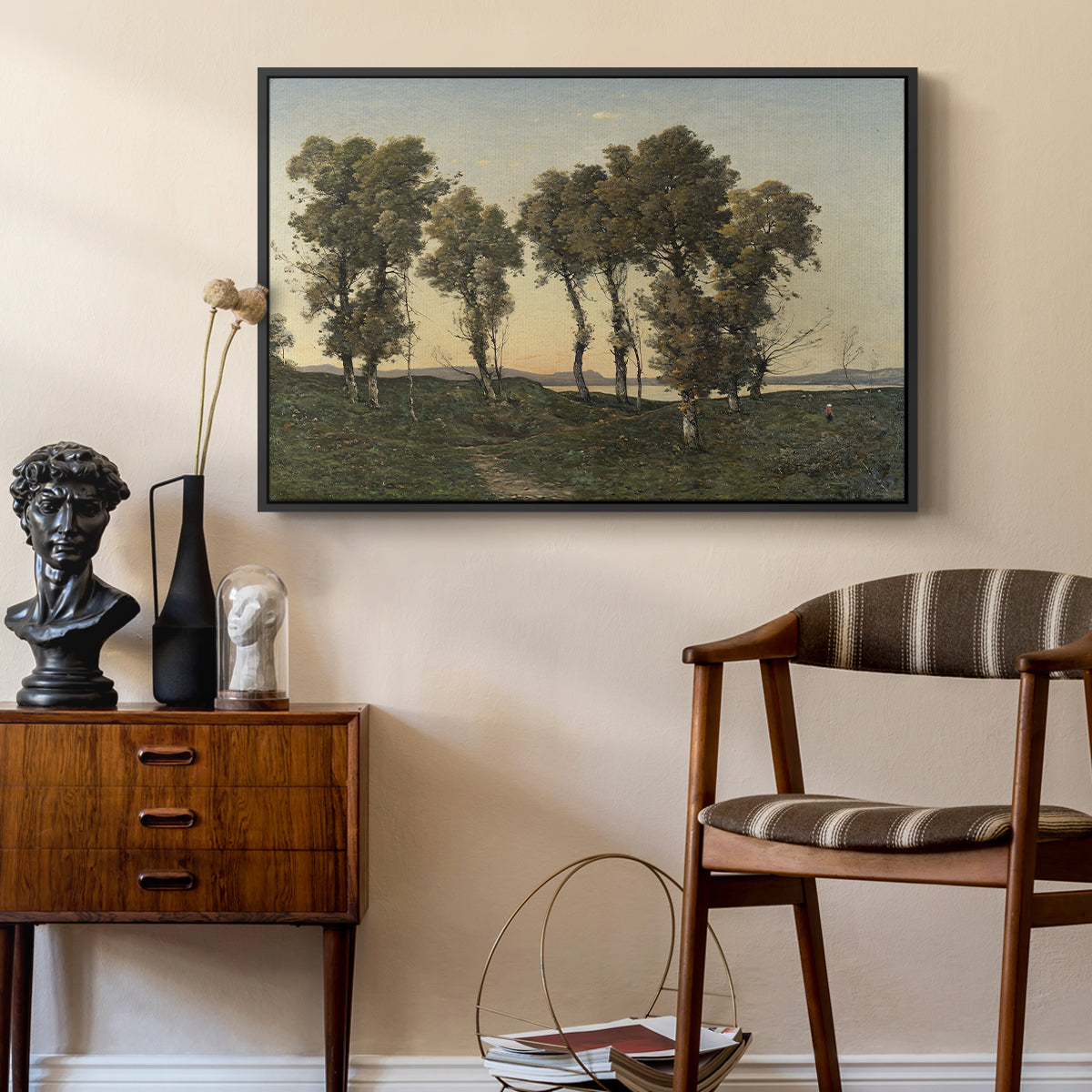 Autumn Evening, 1894 - Floater Framed Canvas Print