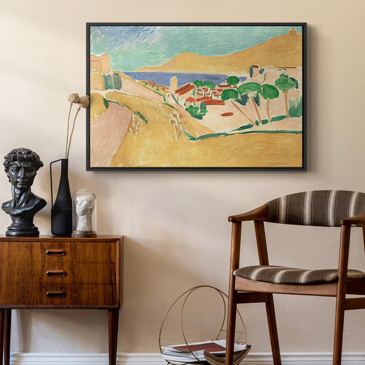 Collioure in August, c. 1911 - Floater Framed Canvas Print