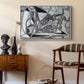 Goat's Skull, Bottle and Candle, 1952 - Floater Framed Canvas Print