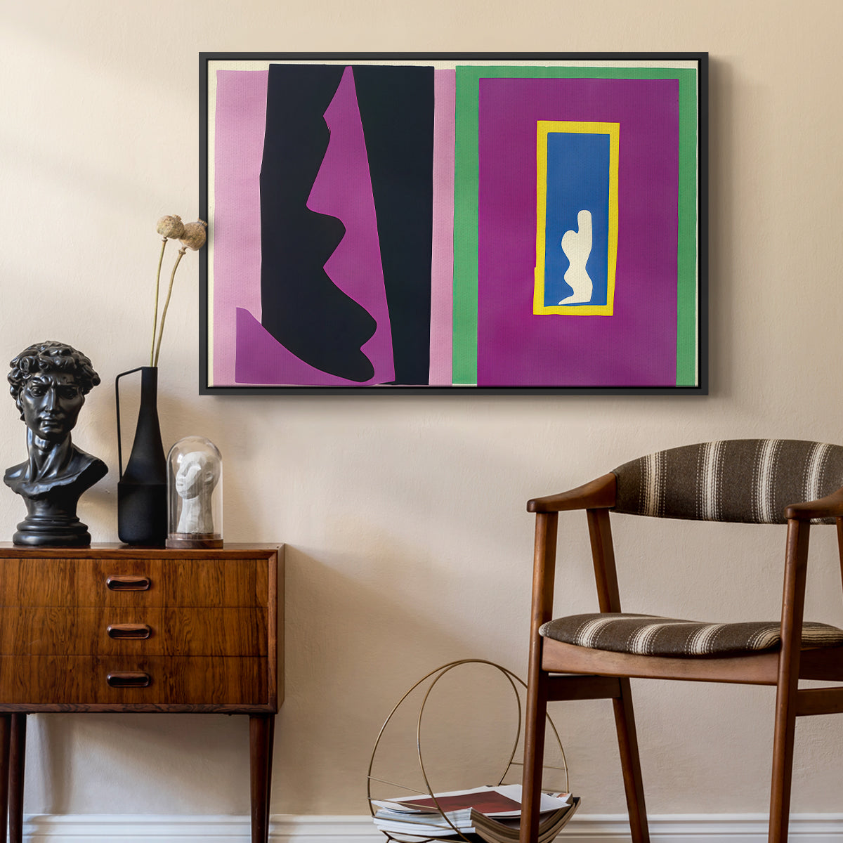 Destiny (Le destin), from Jazz, 1947 - Floater Framed Canvas Print
