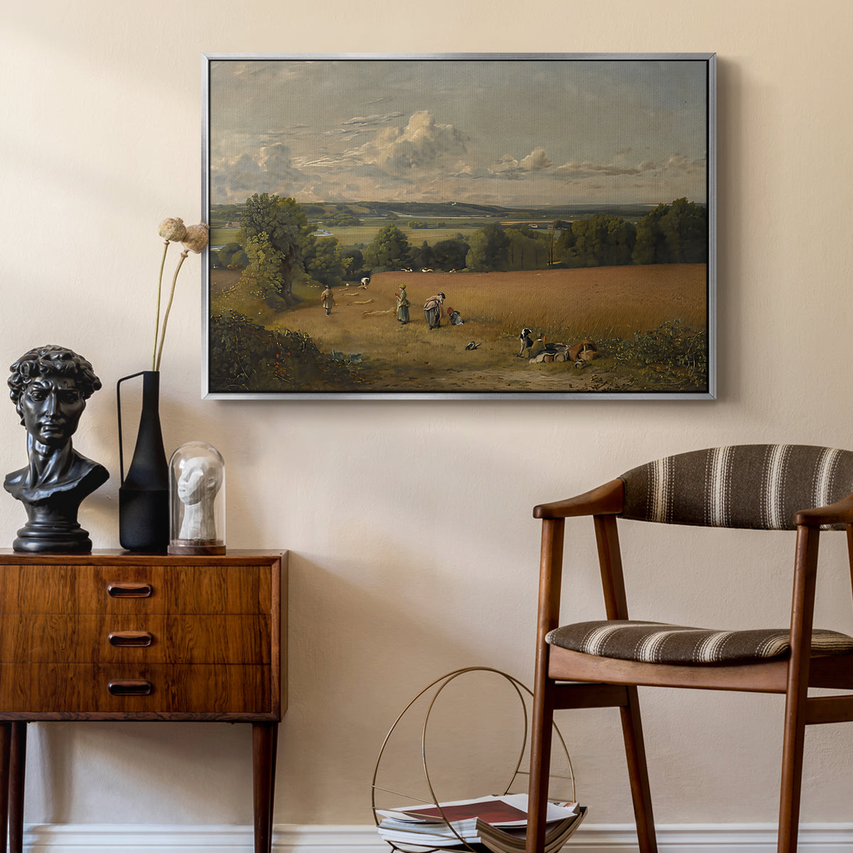 The Wheat Field, 1816 - Floater Framed Canvas Print