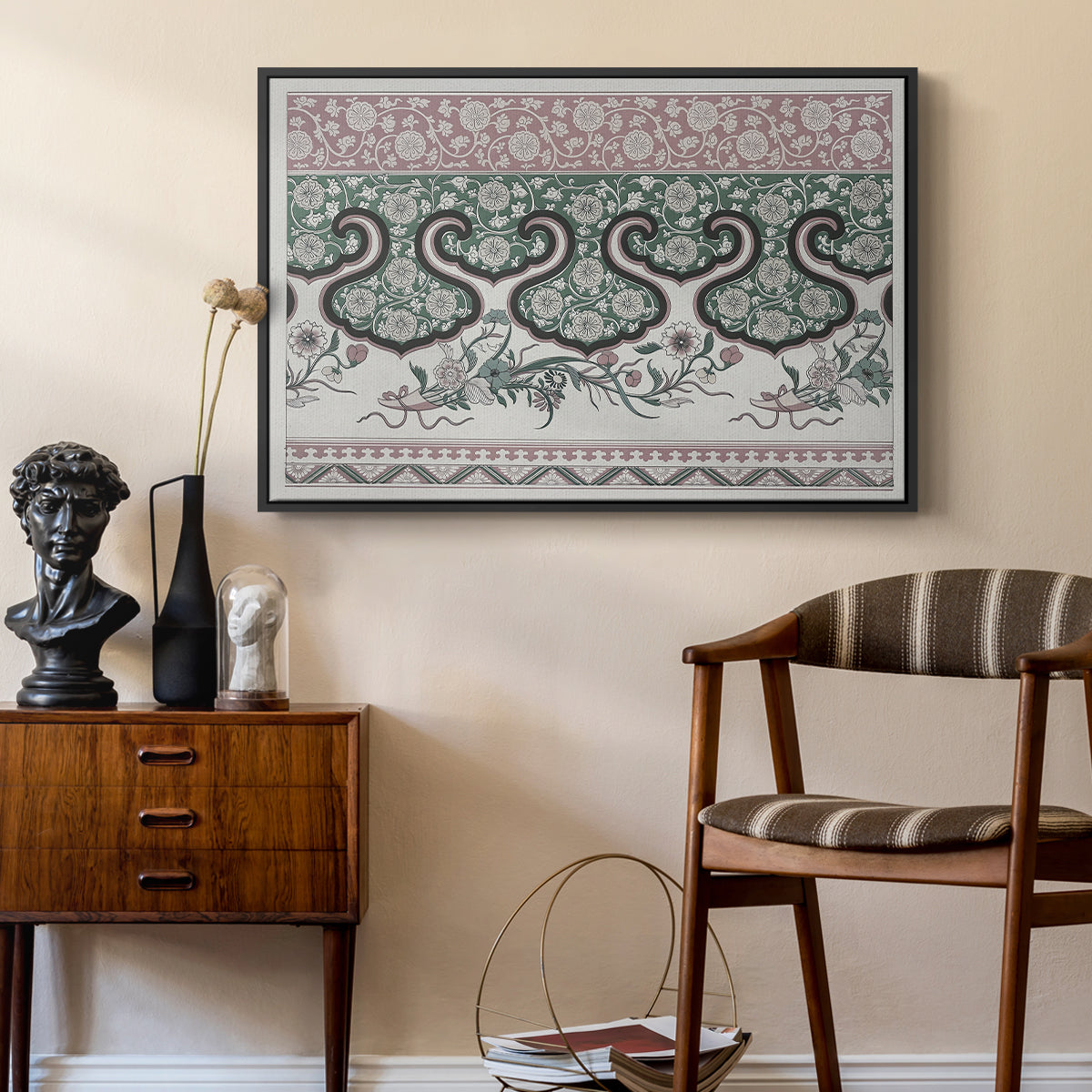 Examples of Chinese Ornament, Pl. LXXVI, 1867 - Floater Framed Canvas Print