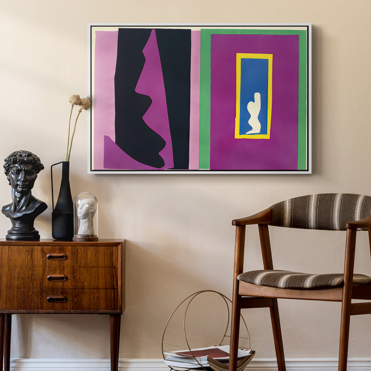 Destiny (Le destin), from Jazz, 1947 - Floater Framed Canvas Print