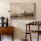 The Stranded Boat, 1863 - Floater Framed Canvas Print