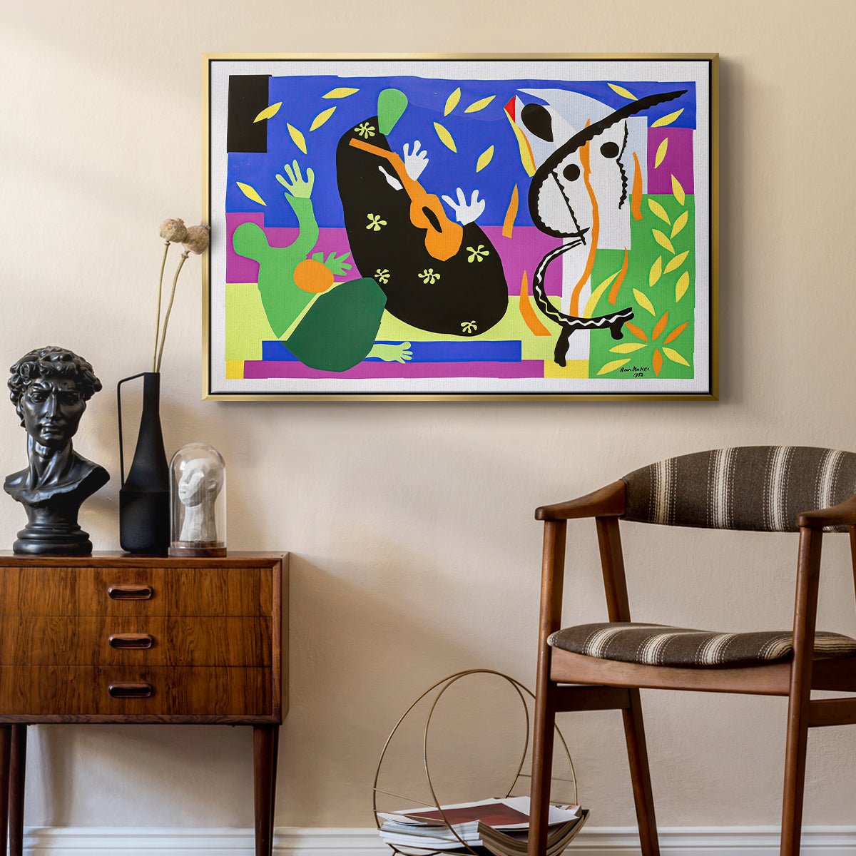 The Sorrows of the King, 1952 - Floater Framed Canvas Print