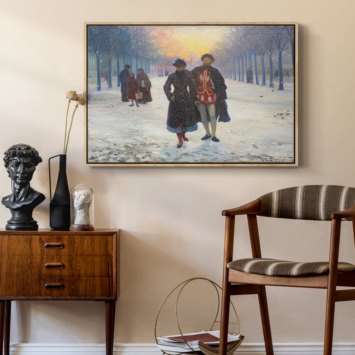 Morning after the Carnival, 1884 - Floater Framed Canvas Print