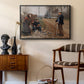 People by a Road, 1893 - Floater Framed Canvas Print