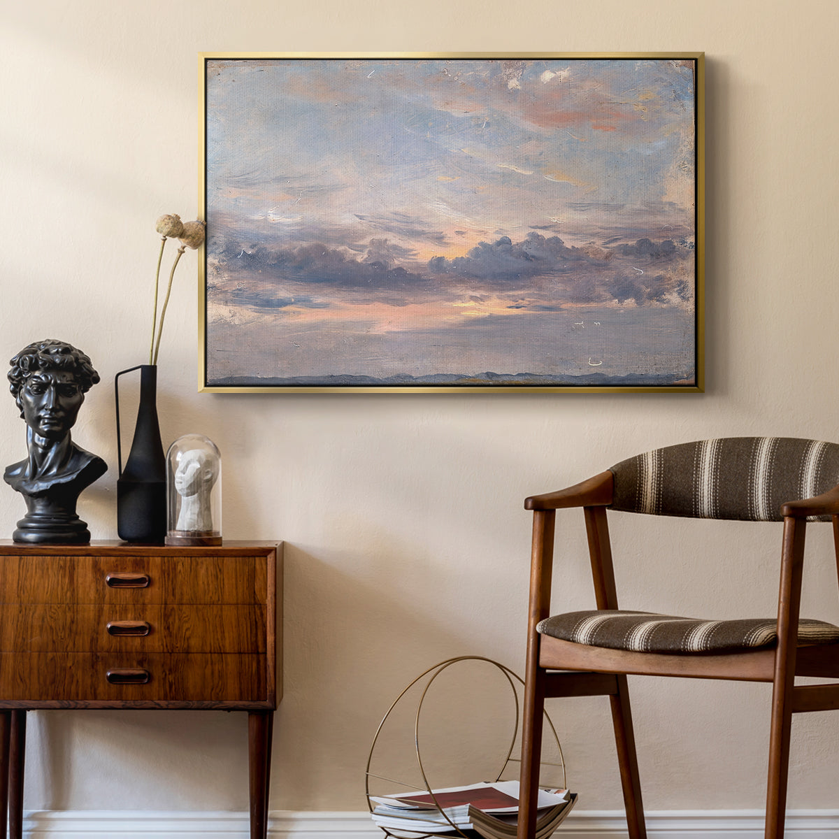 A Cloud Study, Sunset, c. 1821-1822 - Floater Framed Canvas Print