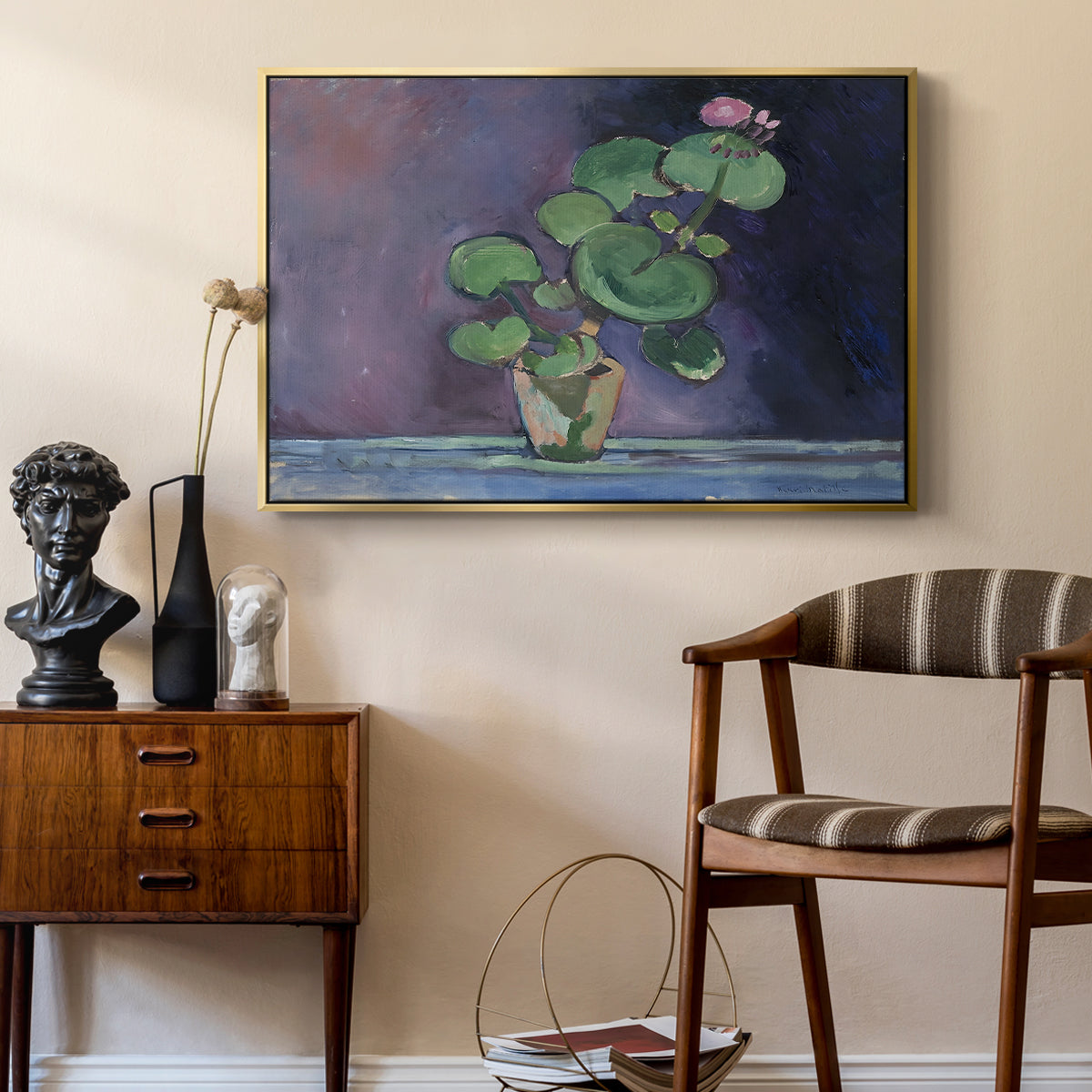 Geranium, 1909 - Floater Framed Canvas Print