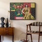 Seated Woman with a Vase of Amaryllis, 1941 - Floater Framed Canvas Print