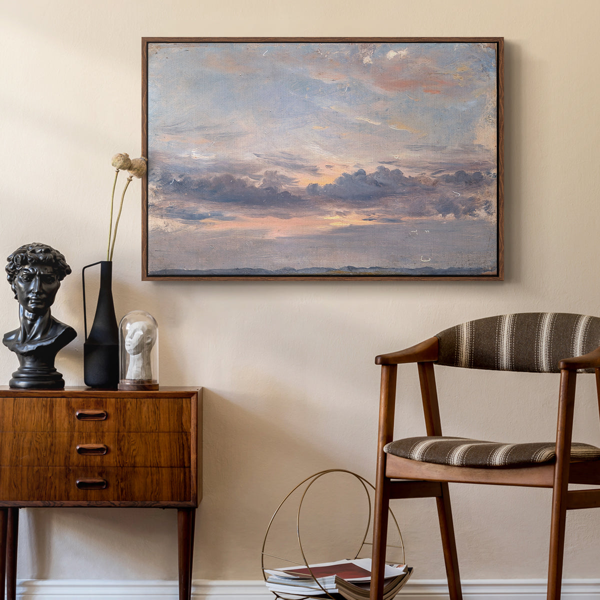 A Cloud Study, Sunset, c. 1821-1822 - Floater Framed Canvas Print