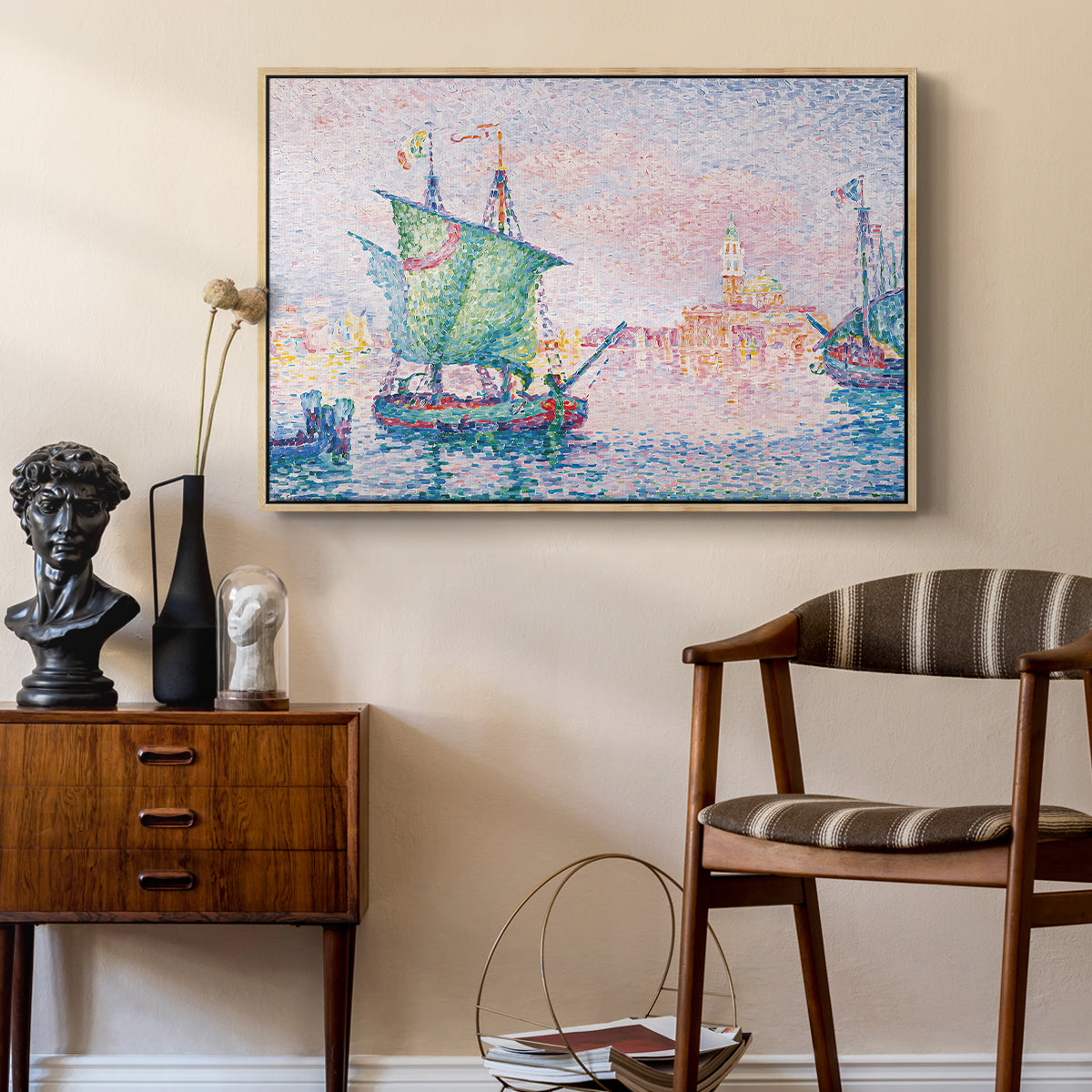 Venice, the Pink Cloud, 1909 - Floater Framed Canvas Print