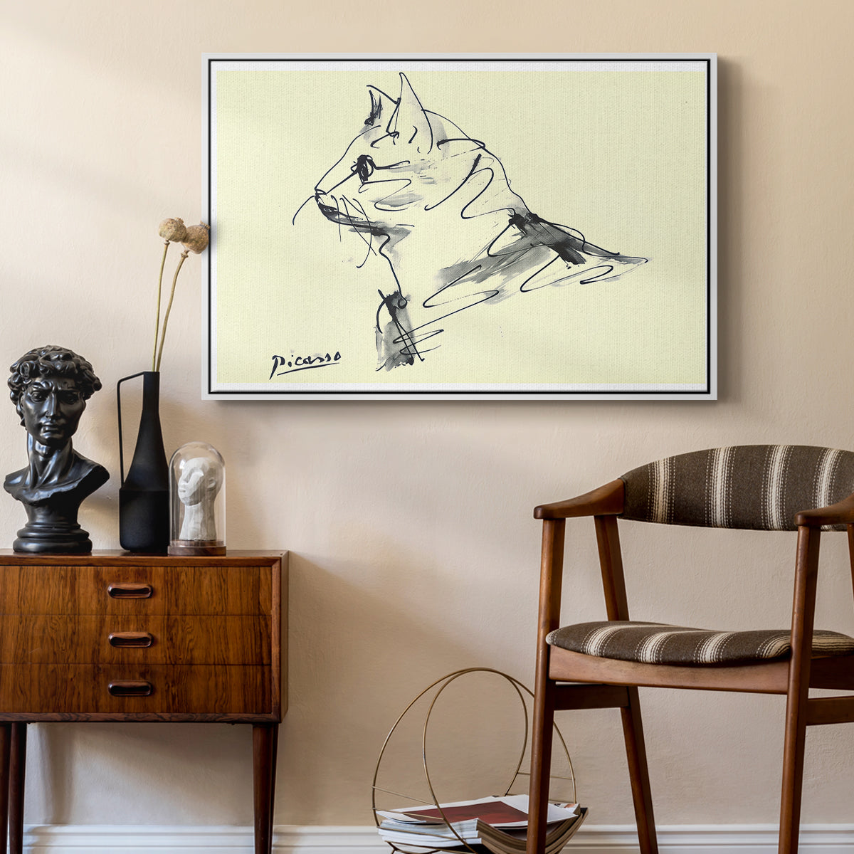 Cat (Le chat), c. 1961 - Floater Framed Canvas Print