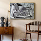 Goat's Skull, Bottle and Candle, 1952 - Floater Framed Canvas Print
