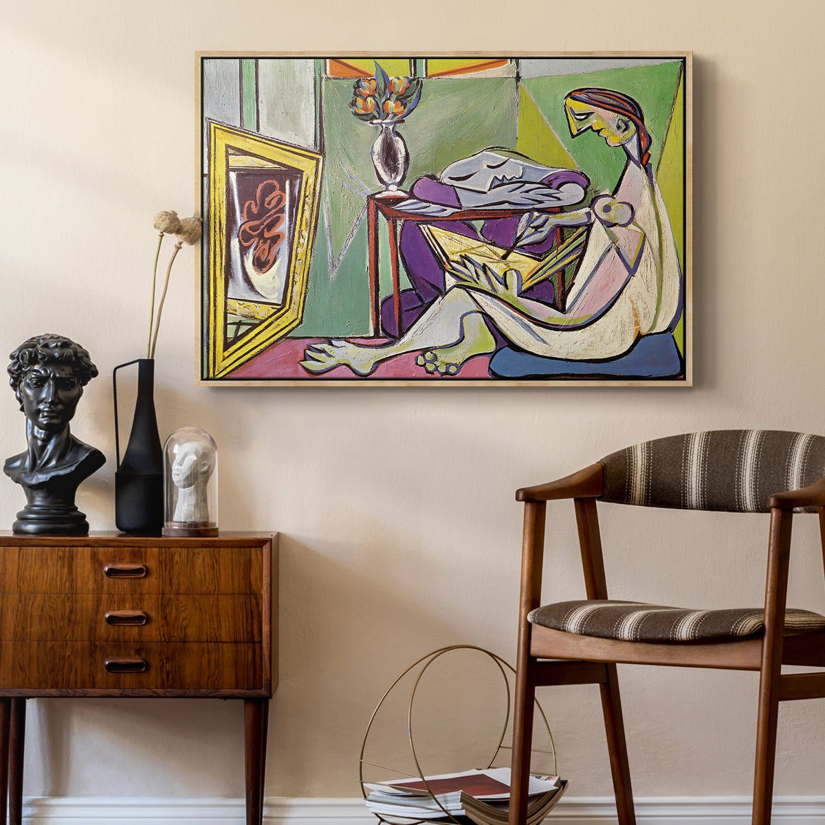 The Muse, 1935 - Floater Framed Canvas Print