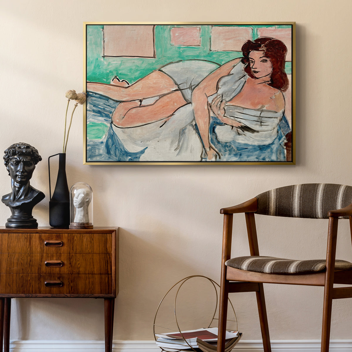 Nude in a Bathrobe (Nu au peignoir), 1941 - Floater Framed Canvas Print