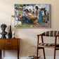 Net Menders in Valencia, 1909 - Floater Framed Canvas Print