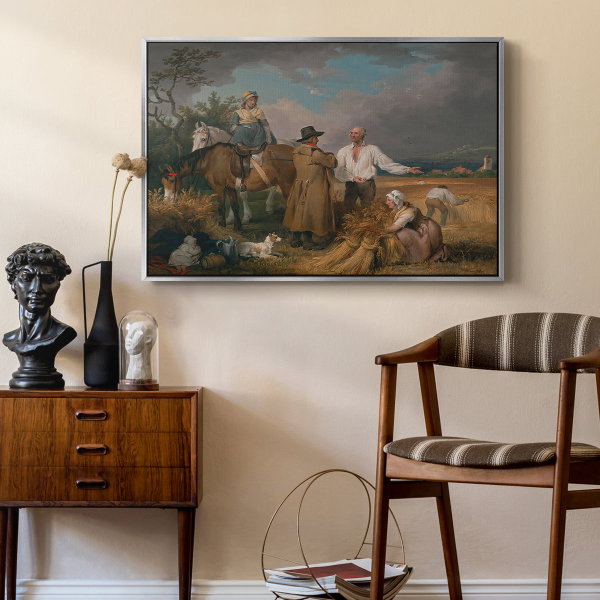 The Reapers, 1800 - Floater Framed Canvas Print